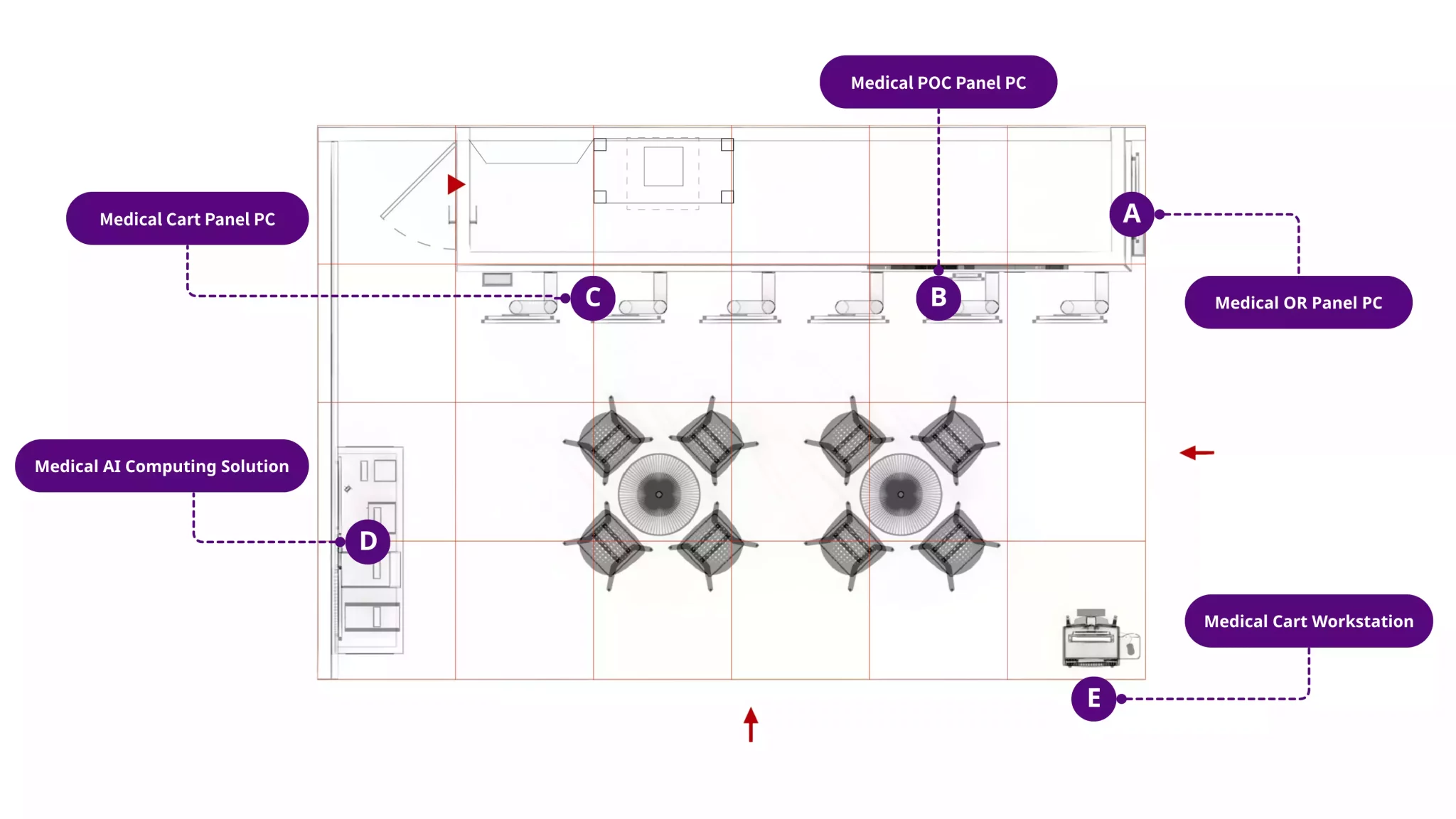 Portwell Wincomm Medica 2026 booth map