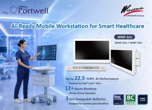 Portwell AI mobile medical workstation for bedside care