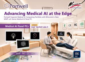Portwell Medical AI Panel PC deployed in clinical diagnostic environment